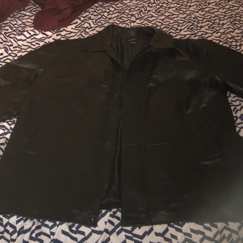 Harbor Bay Men's Black Leather Jacket